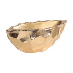 428191 ABBEYLARA L615 Чаша светильника ар-деко золотой стекловолокно пластик B250 H235