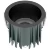 Favourite Notio 4815-1C Черный круглый встраиваемый светодиодный светильник-спот downlight диаметром 83 мм, металл, стекло LED 12Вт 3000K 1299Лм CRI90 36° IP54 220В