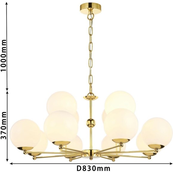 Подвесная люстра Undine 2811-12P