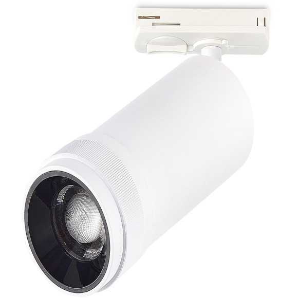 ST384.536.20 Св-к трек. Белый LED 1*20W 3000K 1 800Lm Ra90 10-55о  IP20 L170xW60xH- 220V Однофазная трековая система