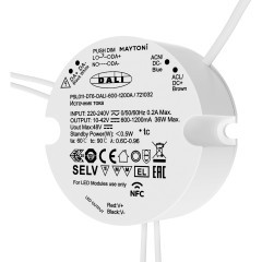 Источники тока Maytoni DALI NFC DT6 600-1200mA +PUSH DIM 721032 Источники тока Maytoni DALI NFC DT6 600-1200mA +PUSH DIM 721032