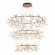 SL379.203.486 Люстра подвесная ST-Luce Медный/Белый LED 486*0,5W 3500K  (из 3-х коробок) RAFINA