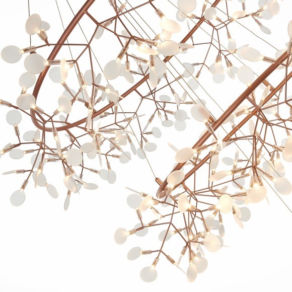 SL379.203.486 Люстра подвесная ST-Luce Медный/Белый LED 486*0,5W 3500K  (из 3-х коробок) RAFINA