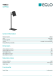 Настольная лампа EGLO CEPPINO 98855 с LED GU10, 4.5Вт, 345Лм, 3000К, подключение 220В