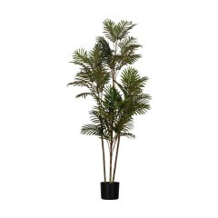 428019 YUBETSU Искусственное дерево в горшке H1600, пластик, зеленый, черный 428019 YUBETSU Искусственное дерево в горшке H1600, пластик, зеленый, черный