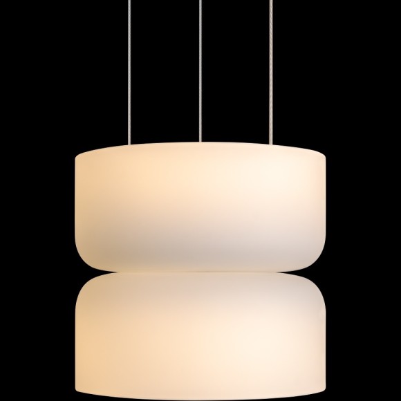10466/2P Milky white Loft It TOTEM Подвесной светильник LED 24 Вт, 3000 К, 2 источника, белые стеклянные плафоны, металлическое основание, IP20, 220 В