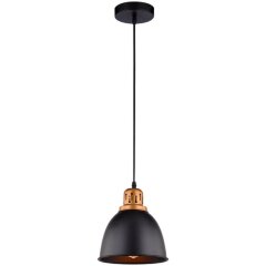 Подвесной светильник с 1 плафоном Arte Lamp A4245SP-1BK EURICA под лампу 1xE27 60W