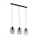 43333 Подвес WRINGTON, 3X60W(E27), L740, B150, H1100, сталь, черный