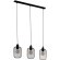 43333 Подвес WRINGTON, 3X60W(E27), L740, B150, H1100, сталь, черный