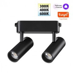 359469 Трековый ременный светодиодный SMART светильник c доп. механическим перекл. цветности Novotech EASY CRI90+ 3000-6000К 560Лм 28° 12W TUYA, Алиса, Wi-Fi 359469 Трековый ременный светодиодный SMART светильник c доп. механическим перекл. цветности Novotech EASY CRI90+ 3000-6000К 560Лм 28° 12W TUYA, Алиса, Wi-Fi