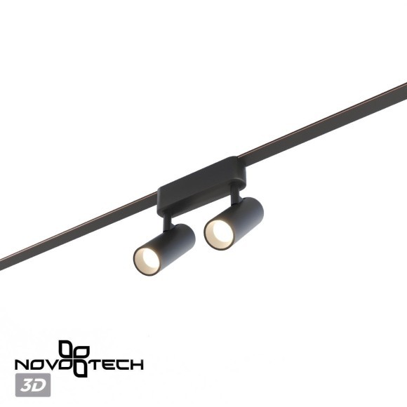 359469 Трековый ременный светодиодный SMART светильник c доп. механическим перекл. цветности Novotech EASY CRI90+ 3000-6000К 560Лм 28° 12W TUYA, Алиса, Wi-Fi