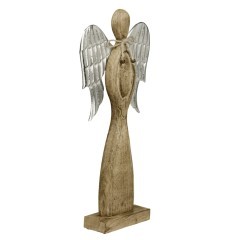 427522 Фигурка декоратинвая Ангел BALIGUIAN, H475, коричневый, серебряный 427522 Фигурка декоратинвая Ангел BALIGUIAN, H475, коричневый, серебряный