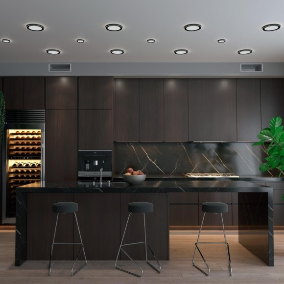 Светильник встраиваемый светодиодный (три сценария работы) IP20 LED 4000К 12W+4W 1120Лм SPAN 359015