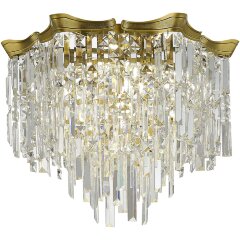 SL1659.302.10 Светильник потолочный ST-Luce Латунь/Прозрачный E14 10*60W OFELIA