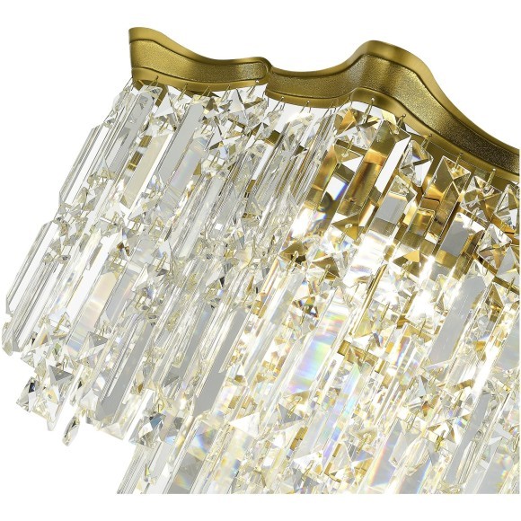 SL1659.302.10 Светильник потолочный ST-Luce Латунь/Прозрачный E14 10*60W OFELIA SL1659.302.10 Светильник потолочный ST-Luce Латунь/Прозрачный E14 10*60W OFELIA