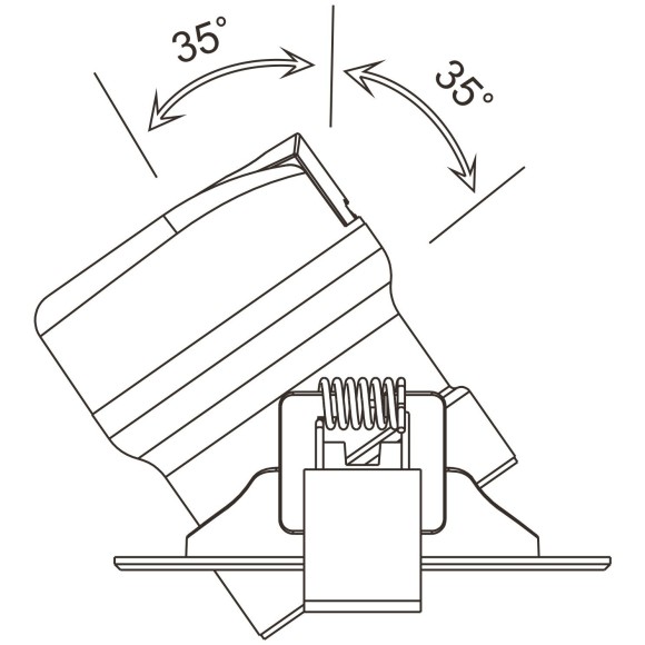 Встраиваемый светильник Maytoni DL013-6-L9W Phill светодиодный LED 9W Встраиваемый светильник Maytoni DL013-6-L9W Phill светодиодный LED 9W