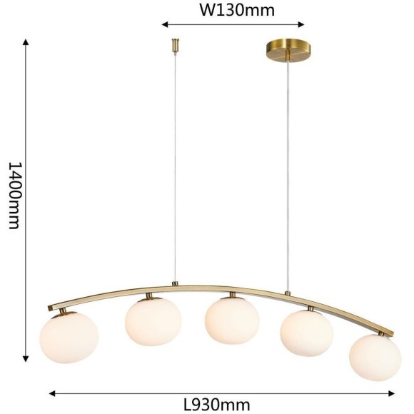 Подвесной светильник Arcata 4055-5P