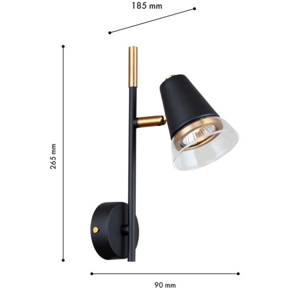 4618-1W, настенный светильник, D185xW90xH265, 1xGU10x35W, excluded 4618-1W, настенный светильник, D185xW90xH265, 1xGU10x35W, excluded