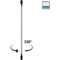 359891 Черный уличный настенный светодиодный линейный светильник 120см (с пов. плафоном) IP54 12Вт 4000К 580Лм CRI80 Novotech VESPERA