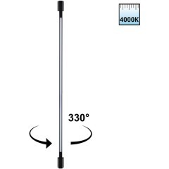 359891 Черный уличный настенный светодиодный линейный светильник 120см (с пов. плафоном) IP54 12Вт 4000К 580Лм CRI80 Novotech VESPERA 359891 Черный уличный настенный светодиодный линейный светильник 120см (с пов. плафоном) IP54 12Вт 4000К 580Лм CRI80 Novotech VESPERA