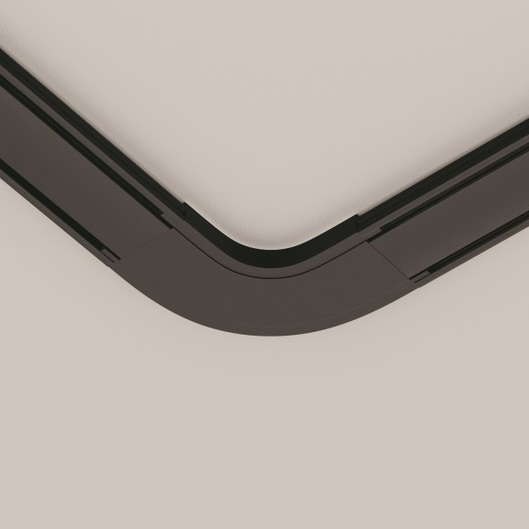 Коннектор угловой скругленный для накладного плоского шинопровода Maytoni Radity TRA084CR-11B Коннектор угловой скругленный для накладного плоского шинопровода Maytoni Radity TRA084CR-11B