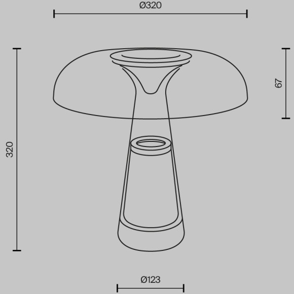 Настольный светильник Maytoni MOD484TL-L8BK
