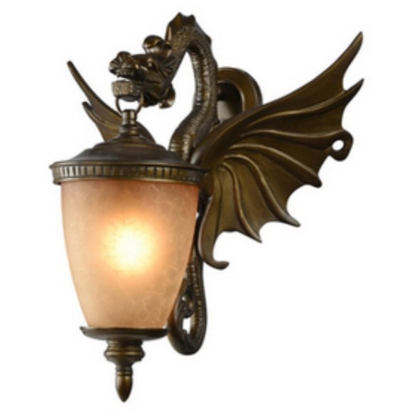 Уличный настенный светильник Favourite 1717-1W Dragon IP44 под лампу 1xE27 60W