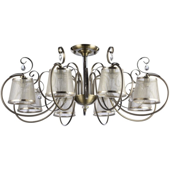 Люстра потолочная Freya FR2020-CL-08-BZ Simone под лампы 8xE14 40W