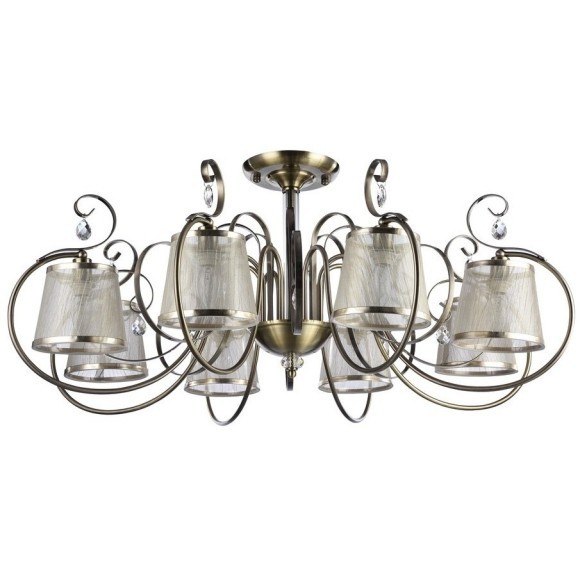 Люстра потолочная Freya FR2020-CL-08-BZ Simone под лампы 8xE14 40W