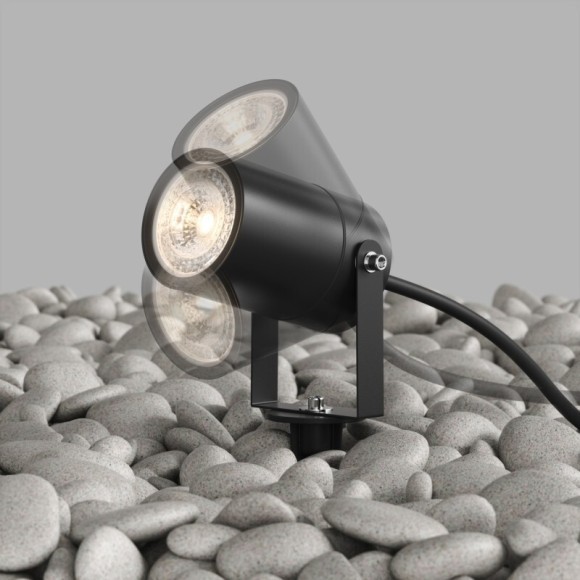 DK9800-BK Грунтовый черный уличный светильник на колышке Denkirs MOSS IP65 под лампу GU10 или LED модуль до 15 Вт