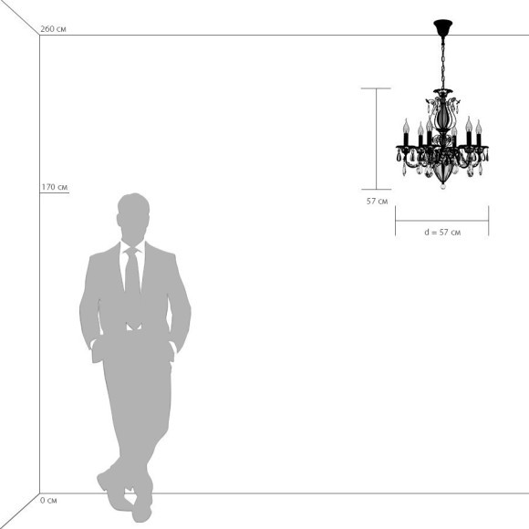 Хрустальная подвесная люстра SCHON 790064