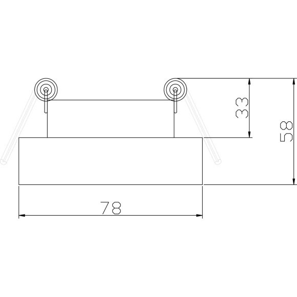 Встраиваемый светильник Maytoni DL046-01W Pauline под лампу 1xGU10 10W