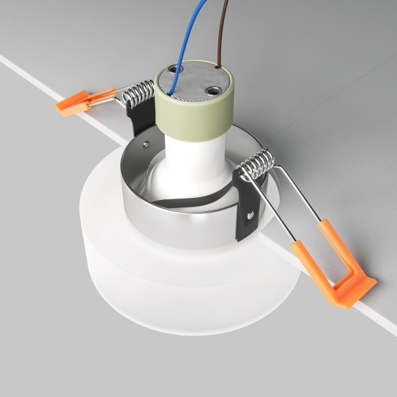 Встраиваемый светильник Maytoni DL046-01W Pauline под лампу 1xGU10 10W