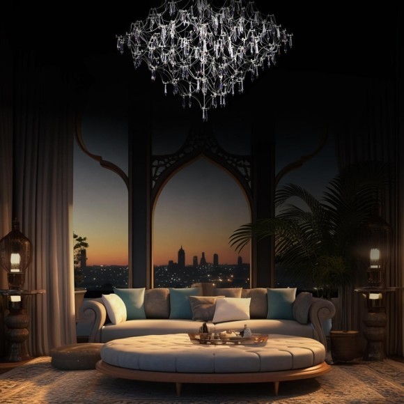 10259/1000 Silver Asfour Подвесной светильник LOFT IT Mira 10259/1000 Silver Asfour Подвесной светильник LOFT IT Mira