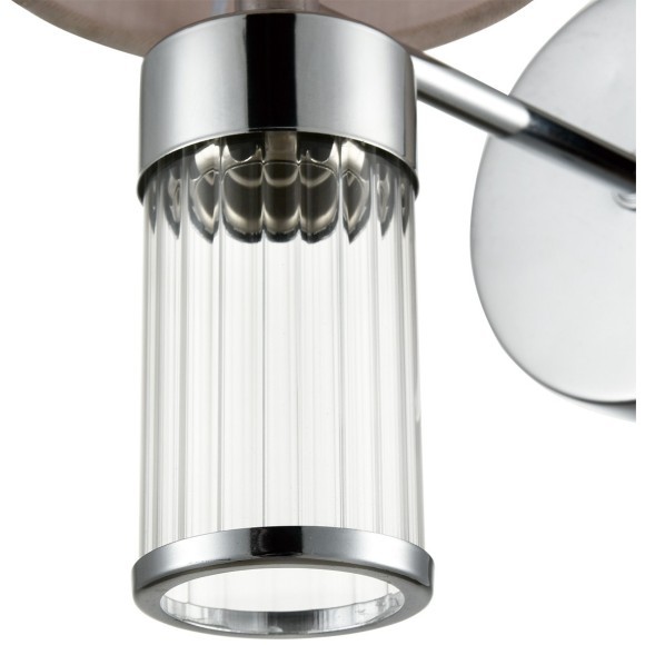 6585/1W MODERNI LN24 хром/бежевый, металл/текстиль, стекло Бра E14 1*40W 220V ARNIKA 6585/1W MODERNI LN24 хром/бежевый, металл/текстиль, стекло Бра E14 1*40W 220V ARNIKA