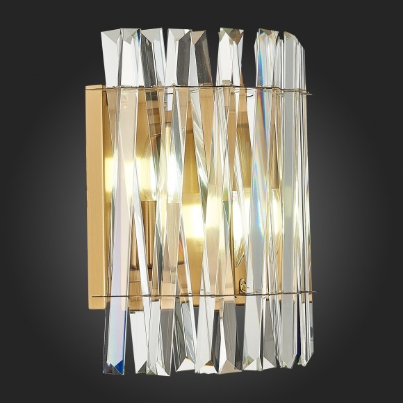 SL1170.301.02 Бра ST-Luce Латунь/Прозрачный E14 2*40W FABIO SL1170.301.02 Бра ST-Luce Латунь/Прозрачный E14 2*40W FABIO