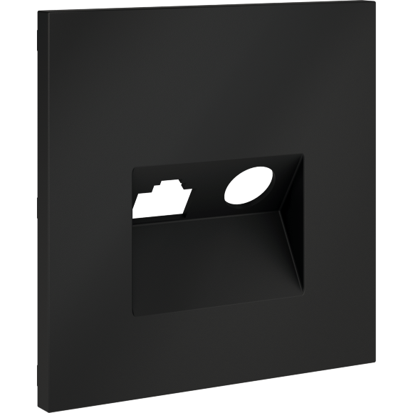 Накладка для розетки TV+RJ45 кат. 6, S70 (графит)