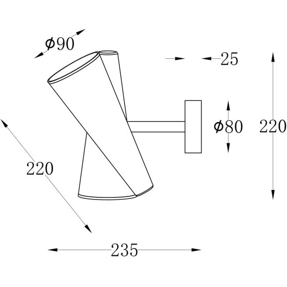 Бра Maytoni MOD095WL-02BS Giro под лампы 2xGU10 50W Бра Maytoni MOD095WL-02BS Giro под лампы 2xGU10 50W