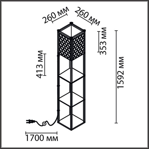 Торшер Е27 Lumion PRACTIC 8091/1F