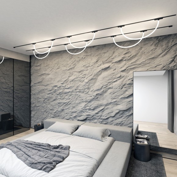 DK5327-BK Трековый магнитный светодиодный светильник Denkirs AIR 48V CRI90+ 3000К 620Лм 360° 12Вт