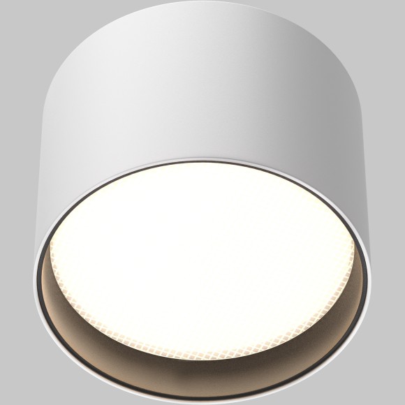 Maytoni Glare C127CL-L7W4K-W Светильник цилиндр потолочный накладной белый матовый, влагозащищенный, LED 7Вт 4000K 390лм 120° CRI90 IP44 220V, 64x90мм