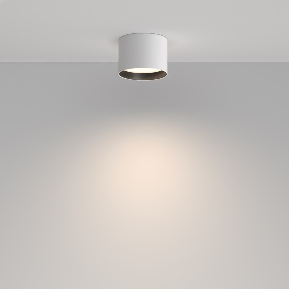 Maytoni Glare C127CL-L7W4K-W Светильник цилиндр потолочный накладной белый матовый, влагозащищенный, LED 7Вт 4000K 390лм 120° CRI90 IP44 220V, 64x90мм