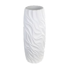 428192 SKHIRA Ваза напольная H810 стекловолокно белый скандинавский пластик