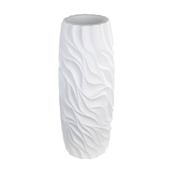 428192 SKHIRA Ваза напольная H810 стекловолокно белый скандинавский пластик