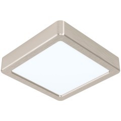 99252 Светодиодный накладной светильник FUEVA 5, 10,5W (LED), 160х160, H28, 1350lm, 4000K, сталь, нике