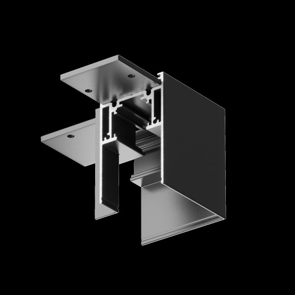 Угловой коннектор для накладных шинопроводов Maytoni Gravity TRX010CL-21B Угловой коннектор для накладных шинопроводов Maytoni Gravity TRX010CL-21B