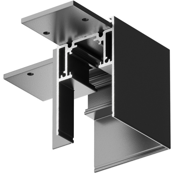 Угловой коннектор для накладных шинопроводов Maytoni Gravity TRX010CL-21B Угловой коннектор для накладных шинопроводов Maytoni Gravity TRX010CL-21B