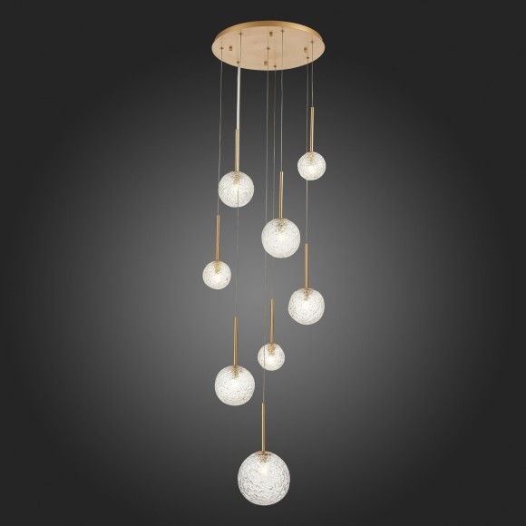 SL1152.203.08 Светильник подвесной ST-Luce Золотистый/Прозрачный G9 8*5W ARCOBALINO