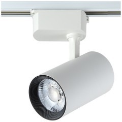 Однофазный двужильный светодиодный трековый светильник Crystallux CLT 0.31 006 30W WH 4000К 2850Лм CRI80+ 24° 30Вт Однофазный двужильный светодиодный трековый светильник Crystallux CLT 0.31 006 30W WH 4000К 2850Лм CRI80+ 24° 30Вт