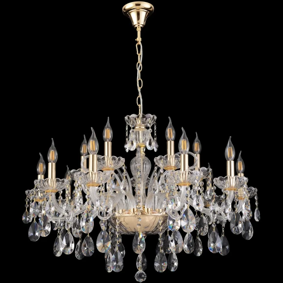 Люстра Crystal Lux MONICA SP10+5 GOLD
